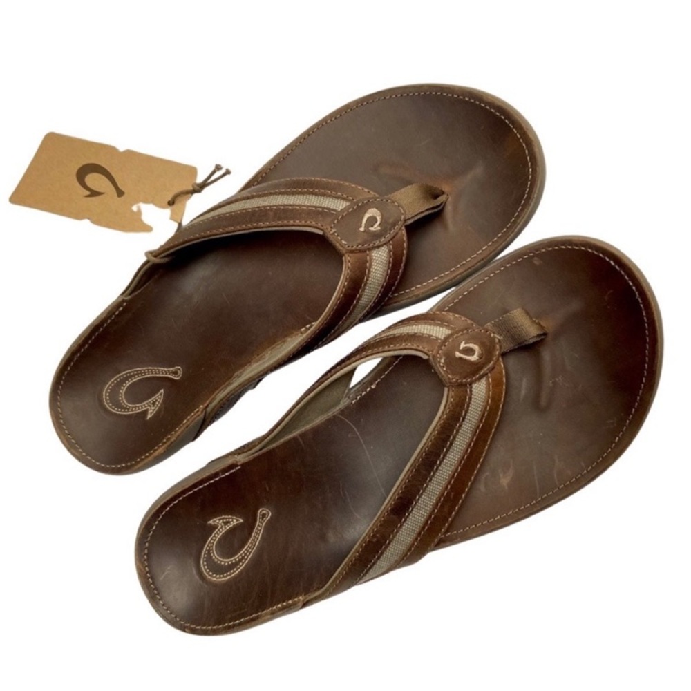 NEW Olukai ‘ikoi brown sandals size 11
